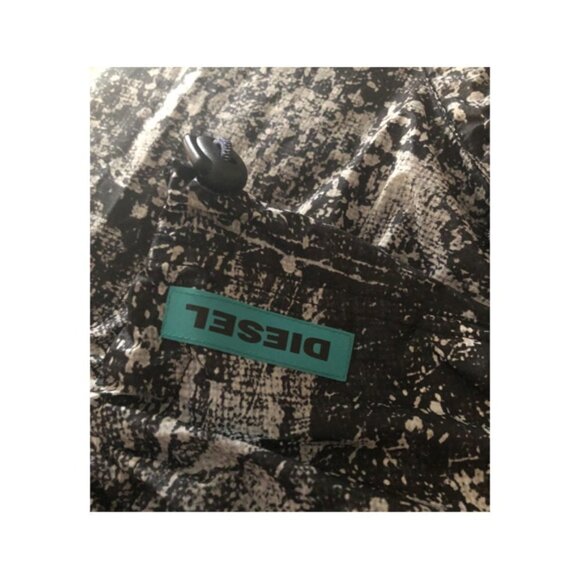 NWT NEW Diesel Funky MO-O-DOTTIE Skirt S Small Drawstring Abstract Splatter. - Picture 7 of 8